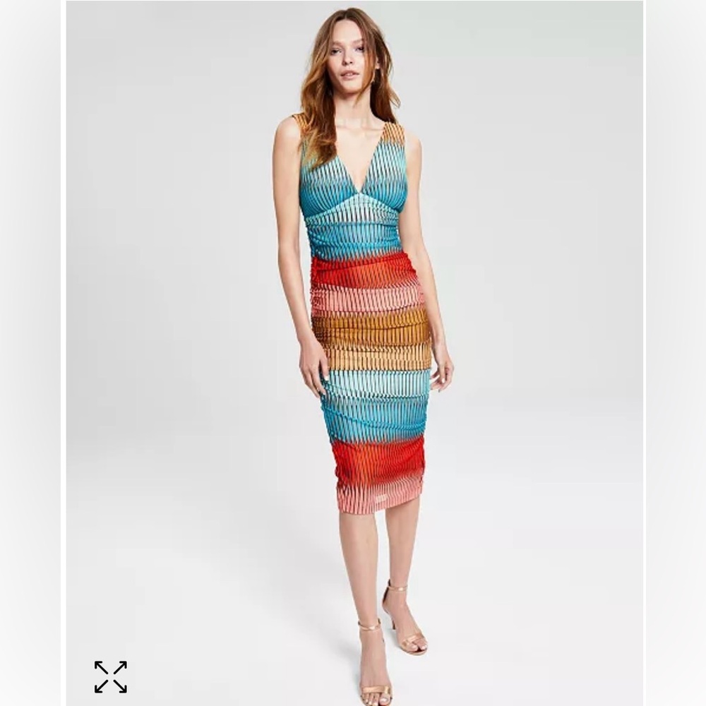 Guess Striped Bodycon Dress, size 12